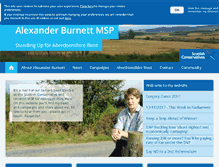 Tablet Screenshot of alexanderburnett.com